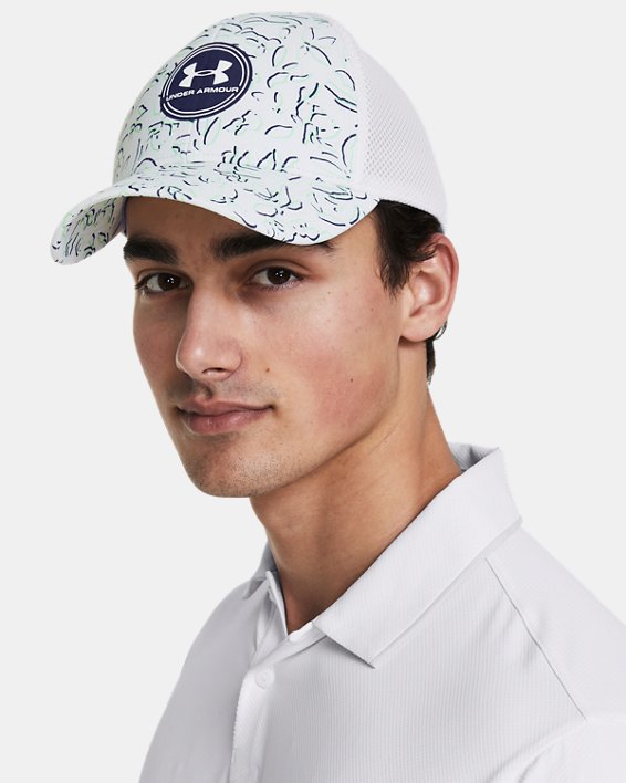 Men's UA Iso-Chill Driver Mesh Cap in White image number 2